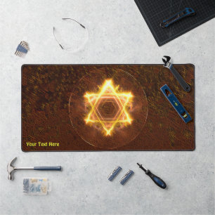 Starfire Fraktal Magen David Schreibtischunterlage