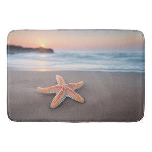 Starfish am Strand Badematte