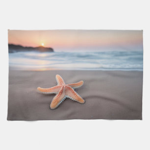 Starfish am Strand Geschirrtuch