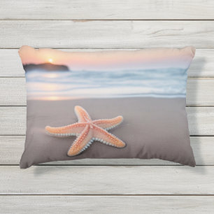 Starfish am Strand Kissen Für Draußen