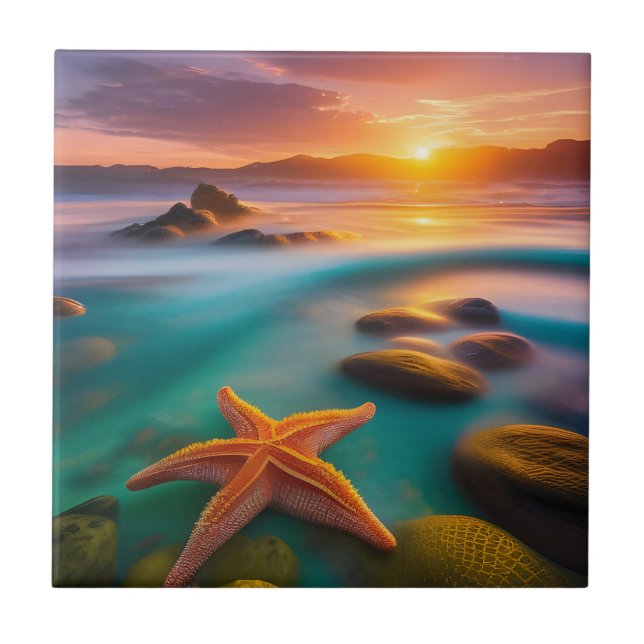 Starfish am Strand von Dawn Fliese (Vorderseite)