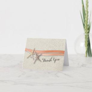 Starfish and Ribbon Coral Vielen Dank Dankeskarte