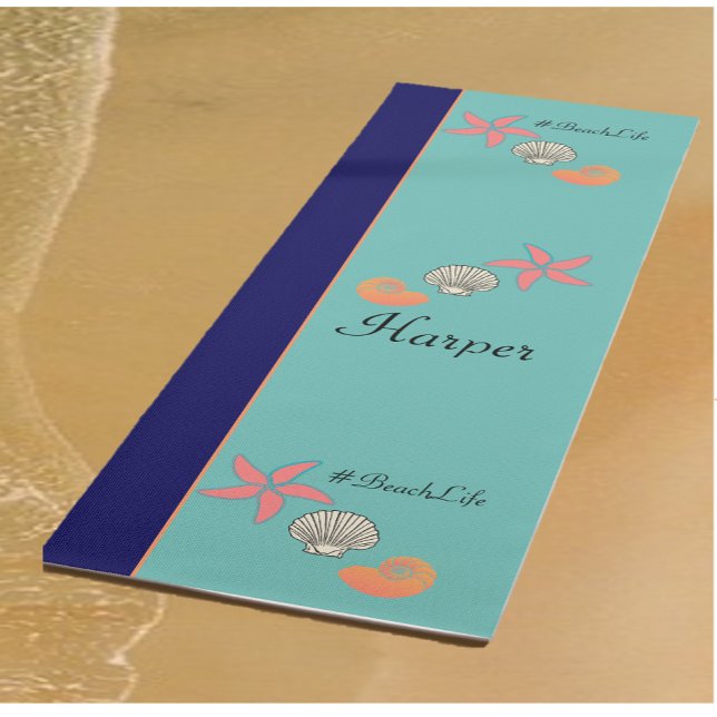 Starfish and Seashells Ocean Beach Life Yoga Mat Yogamatte (Von Creator hochgeladen)