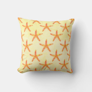Starfish Aquarellmuster Kissen