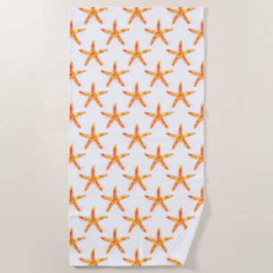 Starfish Aquarellmuster Strandtuch