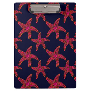 Starfish-Art-Muster Klemmbrett