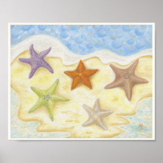 Starfish Art Print 8x10 Poster