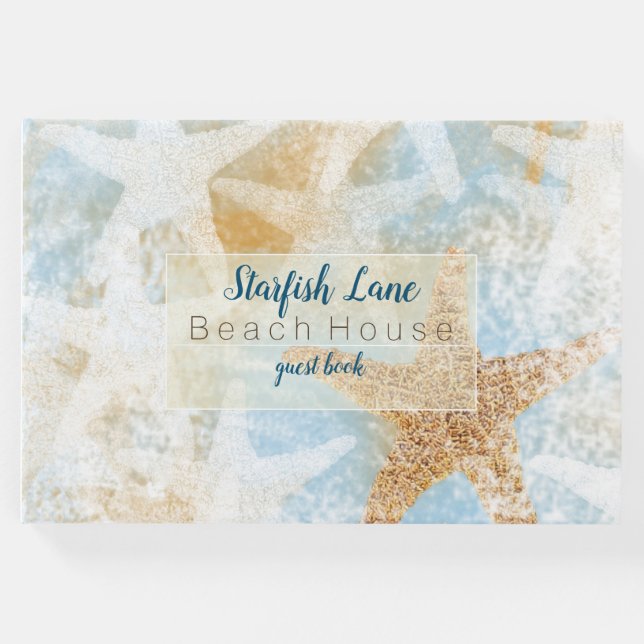 Starfish Artwork Vacacation Gästebuch (Vorderseite)