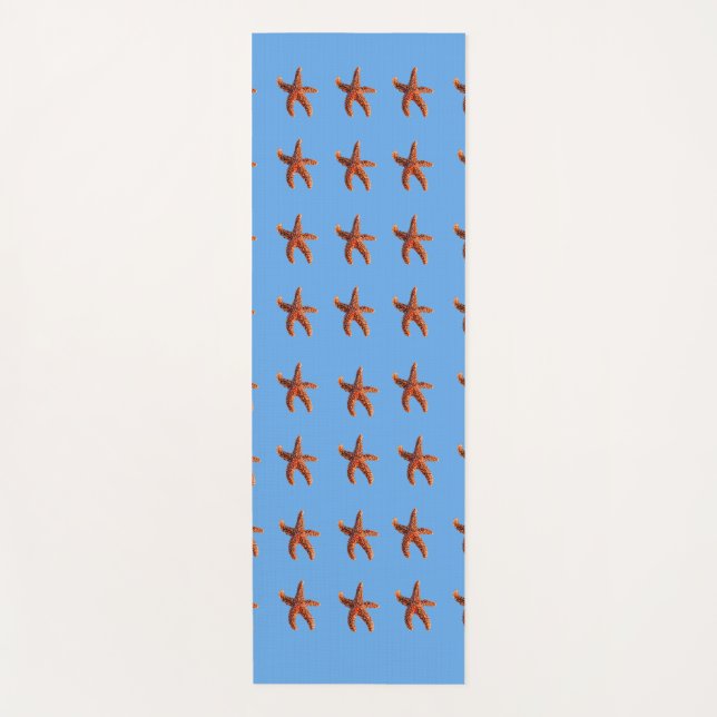 Starfish auf Blau Yogamatte (Vorderseite)