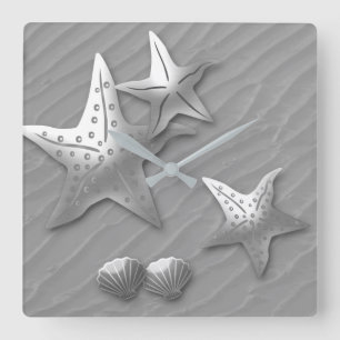 STARFISH AUF DEM MEER, IMITATE RELIEF GROSS QUADRATISCHE WANDUHR