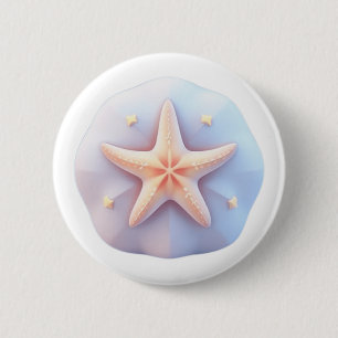 Starfish auf einem einzigartig geformten Stein Button