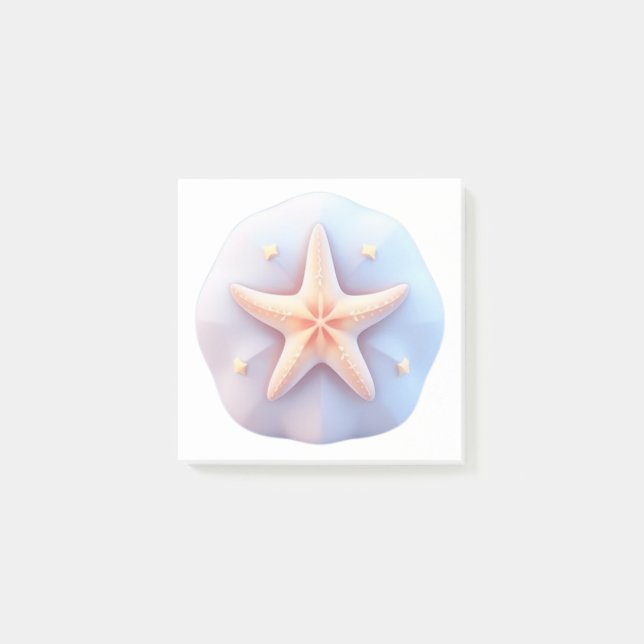 Starfish auf einem einzigartig geformten Stein Post-it Klebezettel (Vorderseite)