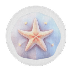 Starfish auf einem einzigartig geformten Stein Schneidebrett