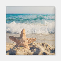 Starfish auf einem Sandy Beach Foto