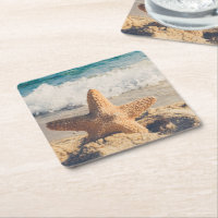 Starfish auf einem Sandy Beach Foto