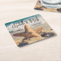 Starfish auf einer Hochzeit mit Sandy Beach