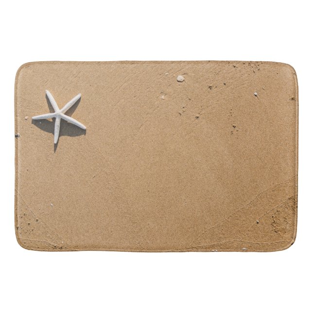 Starfish auf Sand-Bad-Matte Badematte (Vorderseite)