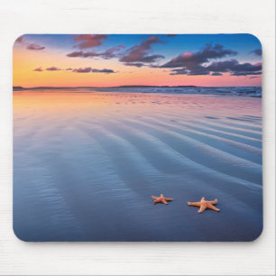 Starfish auf Sand Mousepad