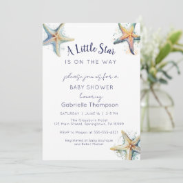STARFISH Babydusche Einladung