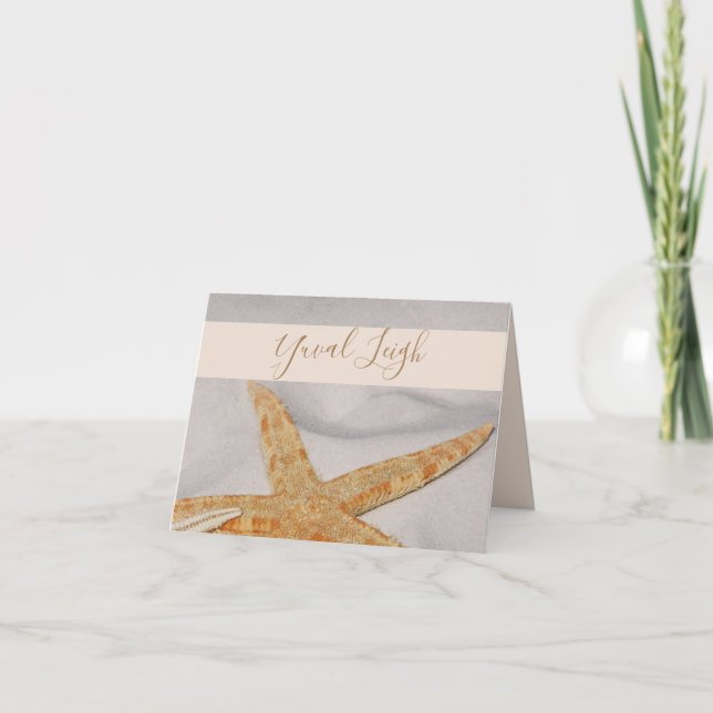 Starfish Bat Mitzvah Danke, dass Sie Karten bemerk (Vorderseite)