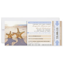 starfish beach carte d'embarquement mariage invita
