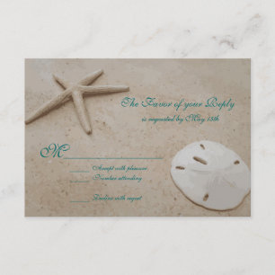 Starfish Beach Destination Mariage Cartes RSVP