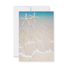 Starfish Beach Hochzeitkarte