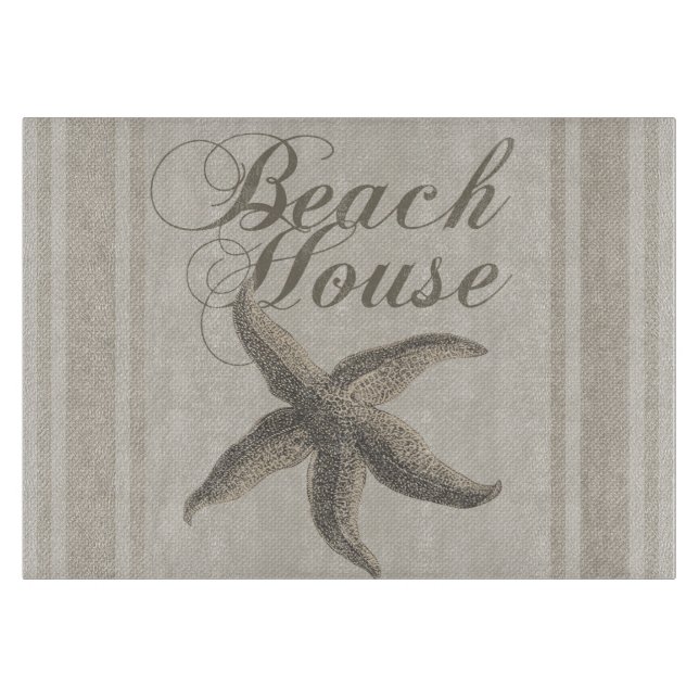 Starfish Beach House Küste Schneidebrett (Vorderseite)