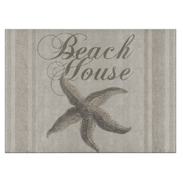 Starfish Beach House Küste Schneidebrett (Vorderseite)
