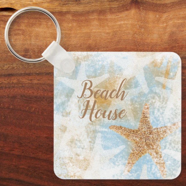 Starfish Beach House Schlüsselanhänger (Vorderseite)