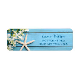 Starfish Beach Rücksendeadressen-Aufkleber mit Orc