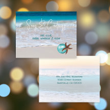 Starfish Beach Seen und Grüße Urlaub Postkarte