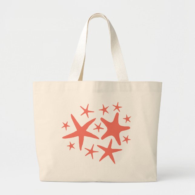Starfish Beach Tote Bag Jumbo Stoffbeutel (Vorne)