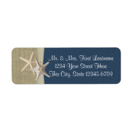 Starfish Beach und Burlap Navy