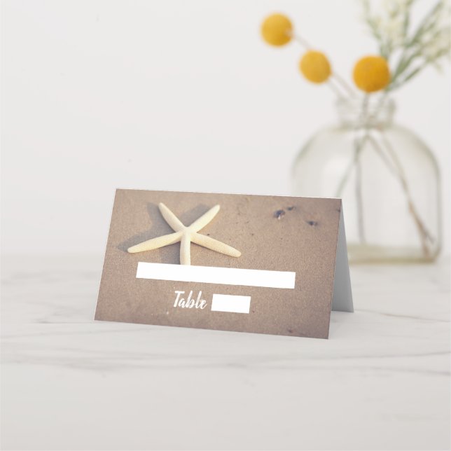 Starfish Beach Wedding Cartes (Devant)