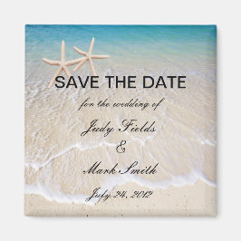 Starfish Beach Wedding Enregistrer La Date Magnet