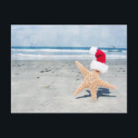 Starfish Beach Weihnachten<br><div class="desc">Starfish wearing a santa hat at the beach in sunny Southern California</div>