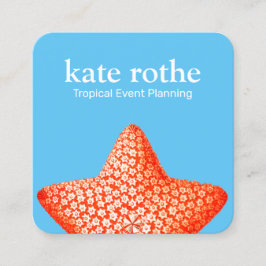Starfish Business Card Quadratische Visitenkarte