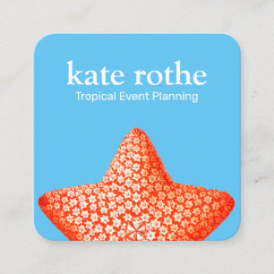 Starfish Business Card Quadratische Visitenkarte