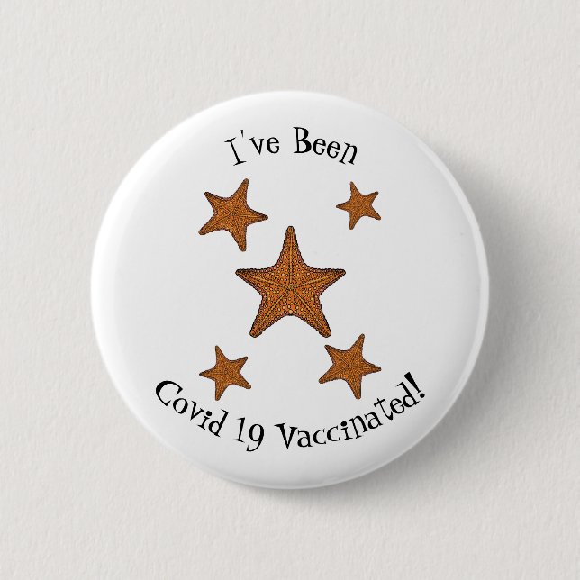 Starfish Cartoon Button (Vorderseite)