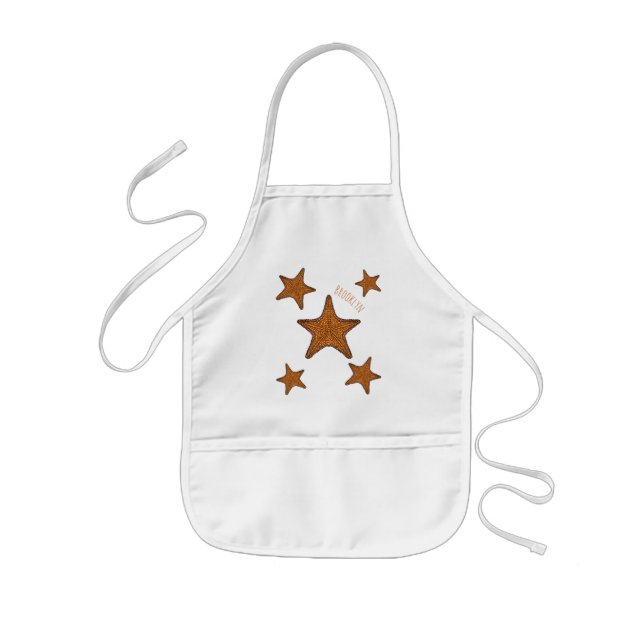Starfish Cartoon Kinderschürze (Vorne)