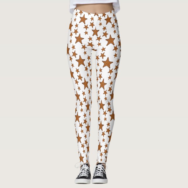 Starfish Cartoon Leggings (Vorderseite)