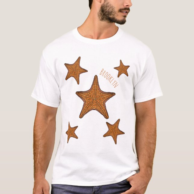 Starfish Cartoon T-Shirt (Vorderseite)