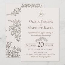 Starfish Coral Beach Hochzeit Einladung