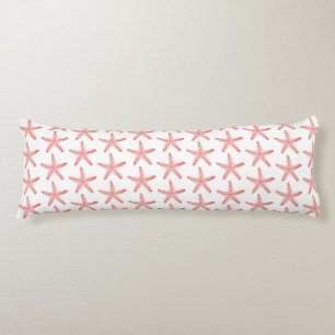 Starfish Coral & White Sea Star Themed Seitenschläferkissen