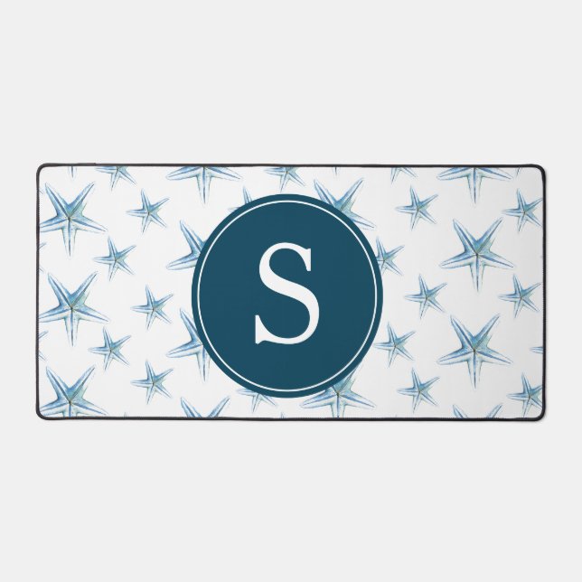 Starfish Côtier Cute Monogramme Personnalisable (Recto)