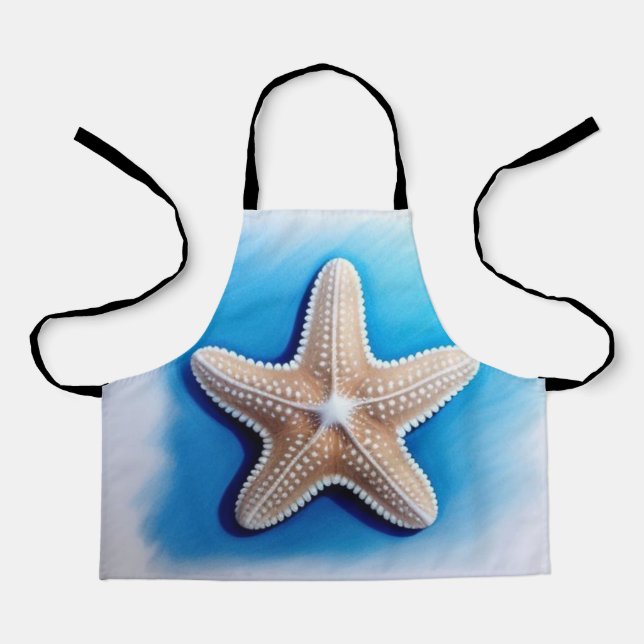 Starfish Crayon Zeichnend Schürze (Vorderseite)