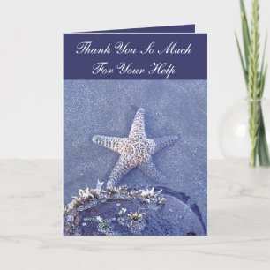 Starfish danken Ihnen zu kardieren Dankeskarte