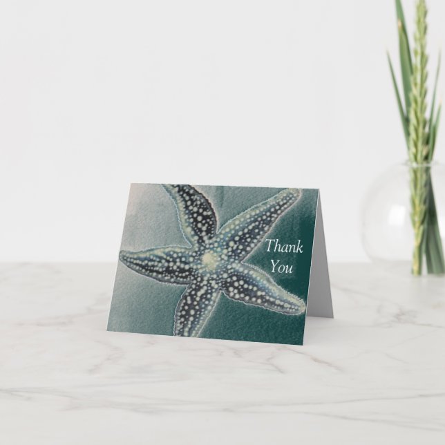 Starfish Dankeschön Karte (Vorderseite)