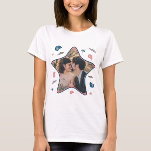 Starfish Form Nautic Beach Easy Custom Foto T-Shirt